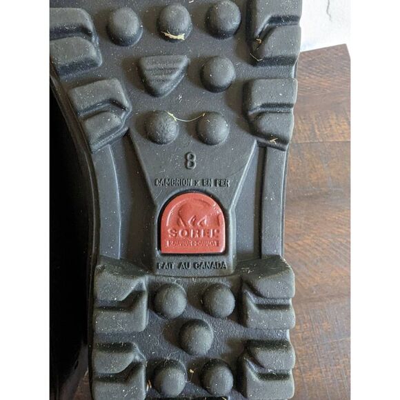 Sorel Women's Leather Lace-up Lined Winter Snow Boots Duck Boots - Size 8 - Picture 7 of 9